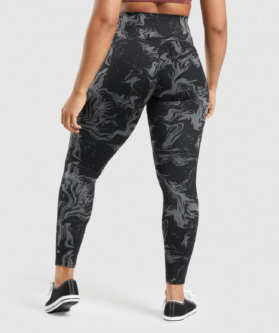 Gymshark Gs Power High Rise Ženske Tajice Crne | HR 4048DFM